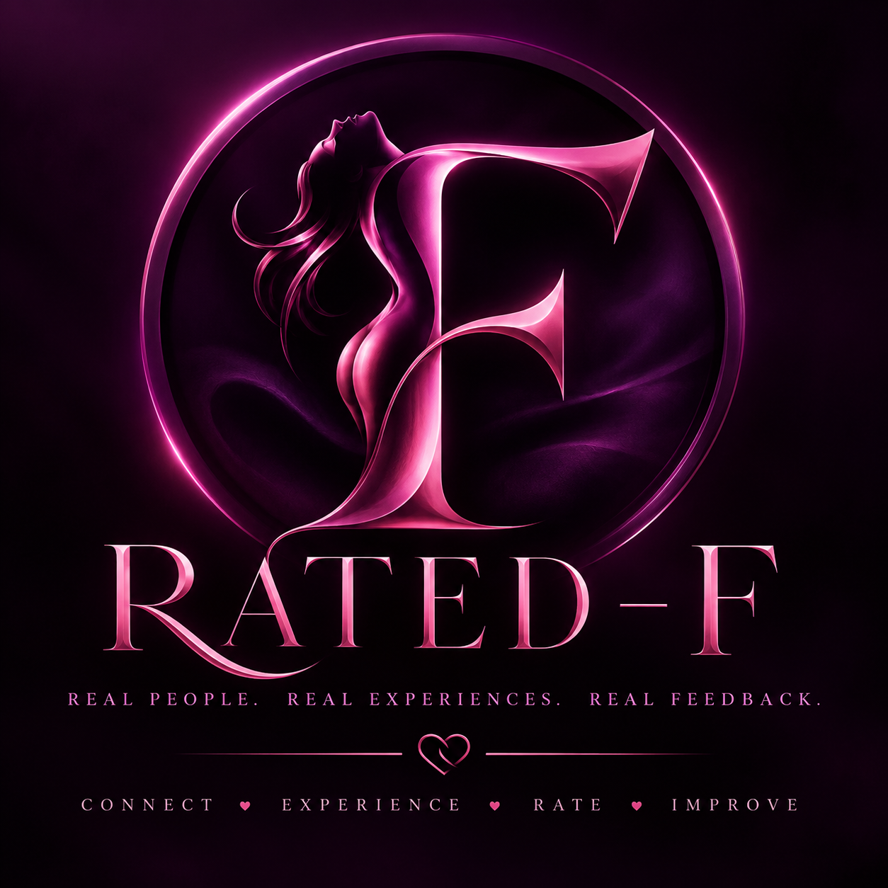 Rated-F. Real people. Real experiences. Real feedback. Connect, experience, rate, improve.